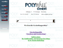 Tablet Screenshot of polywall.com
